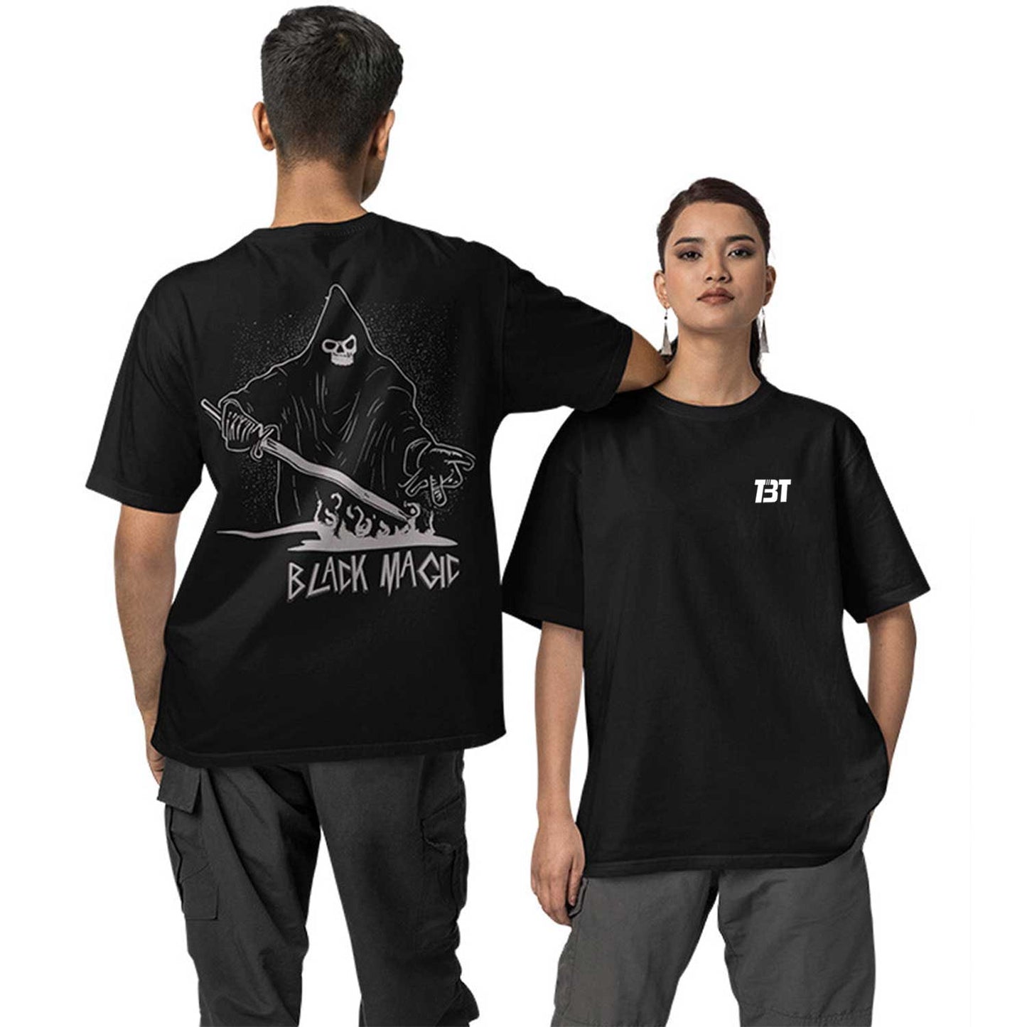 Oversized T shirt - Black Magic