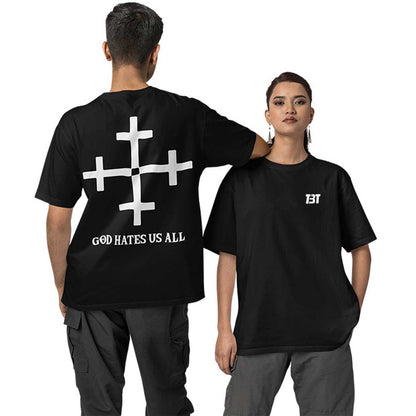 Oversized T shirt - God Hates Us All