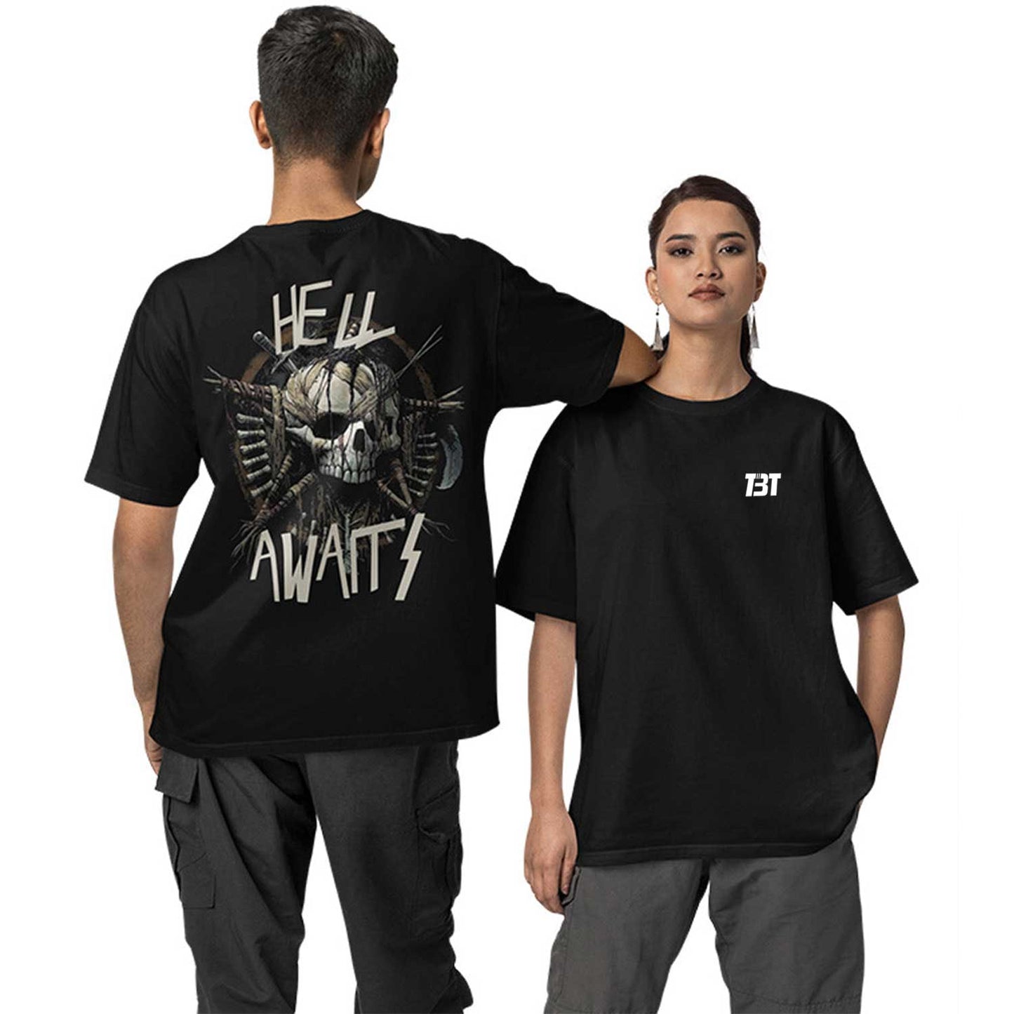 Oversized T shirt - Hell Awaits