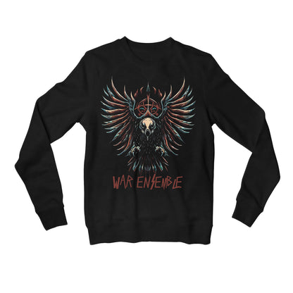 slayer war ensemble sweatshirt upper winterwear music band buy online united states of america usa the banyan tee tbt men women girls boys unisex black