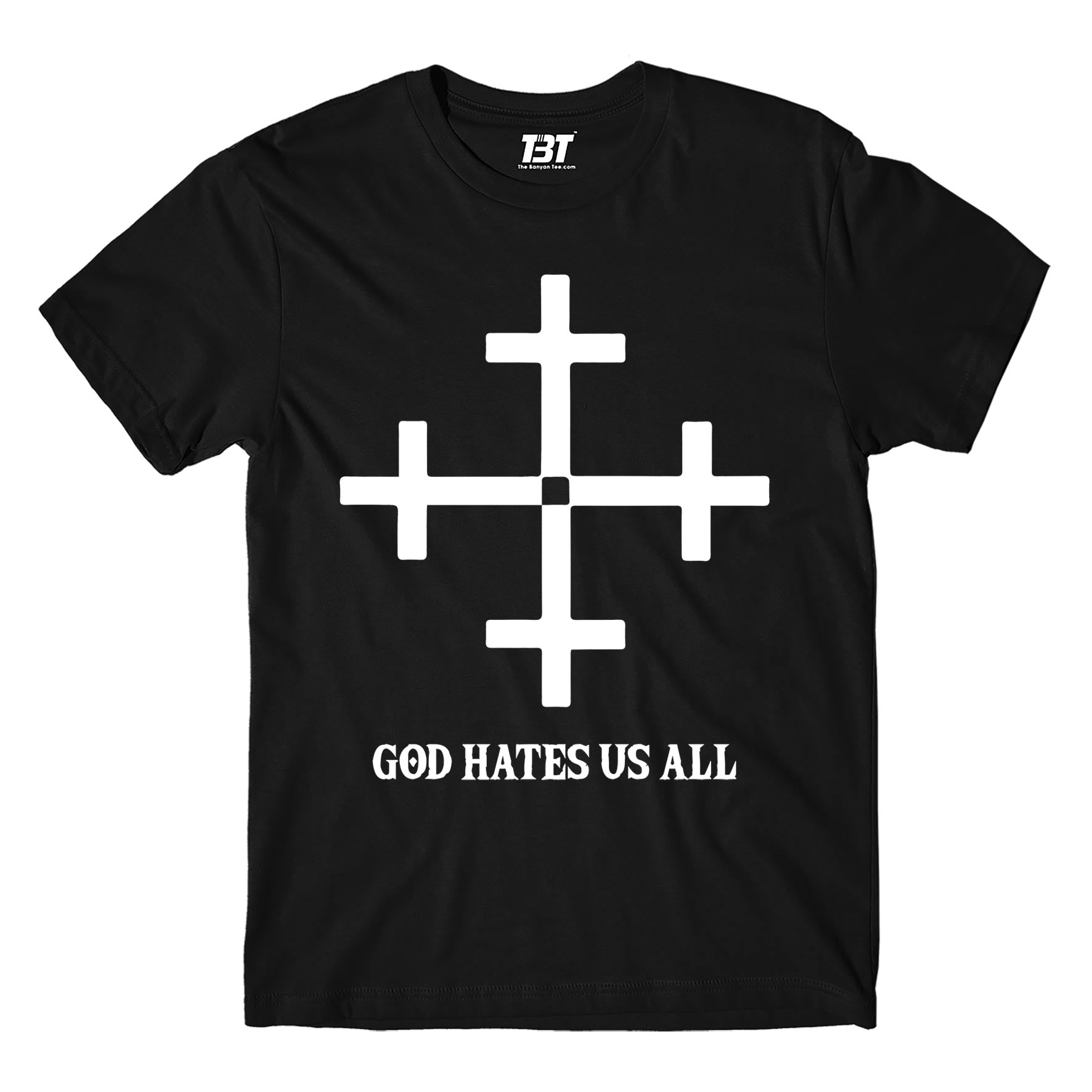 slayer god hates us all t-shirt music band buy online usa united states the banyan tee tbt men women girls boys unisex black