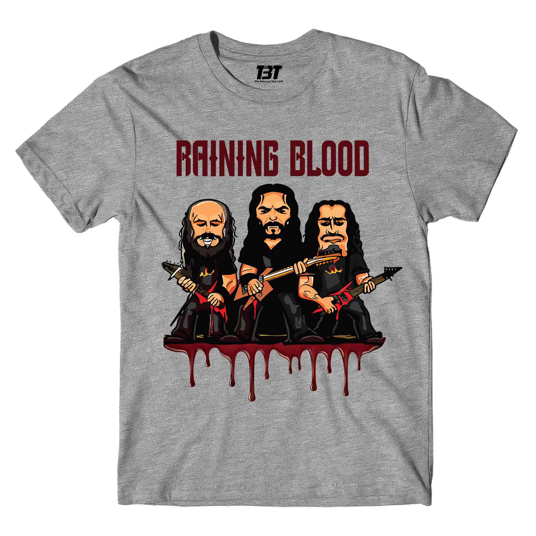 slayer raining blood t-shirt music band buy online usa united states the banyan tee tbt men women girls boys unisex gray