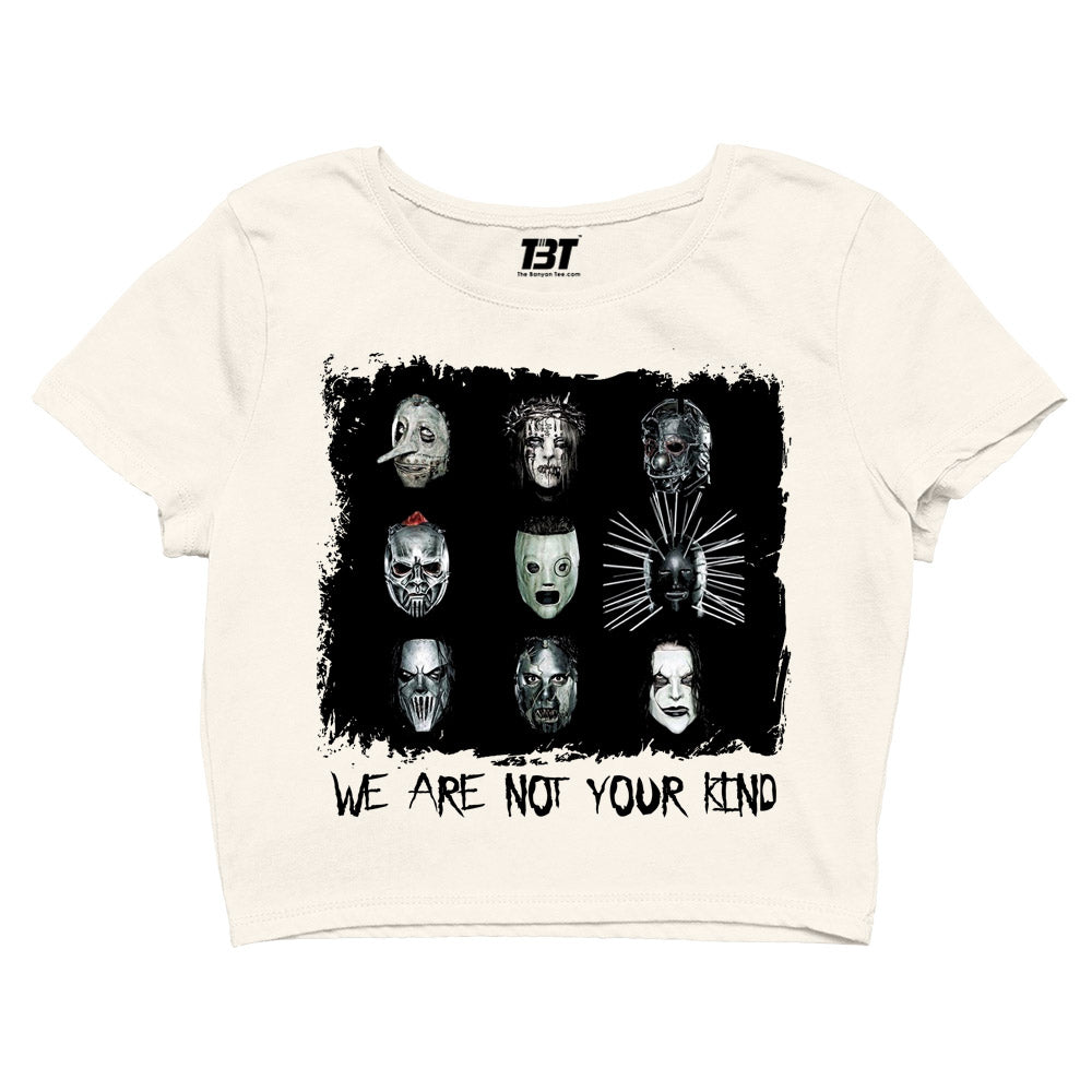 slipknot we are not your kind crop top music band buy online united states of america usa the banyan tee tbt men women girls boys unisex beige