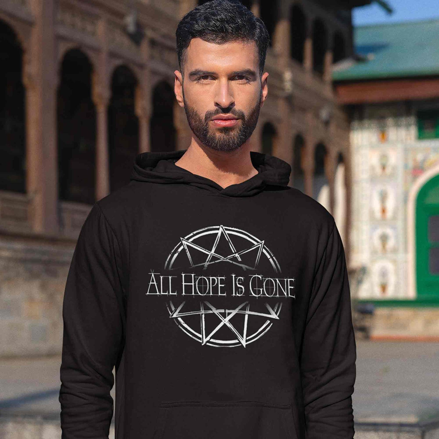 slipknot all hope is gone hoodie hooded sweatshirt winterwear music band buy online united states usa the banyan tee tbt men women girls boys unisex black