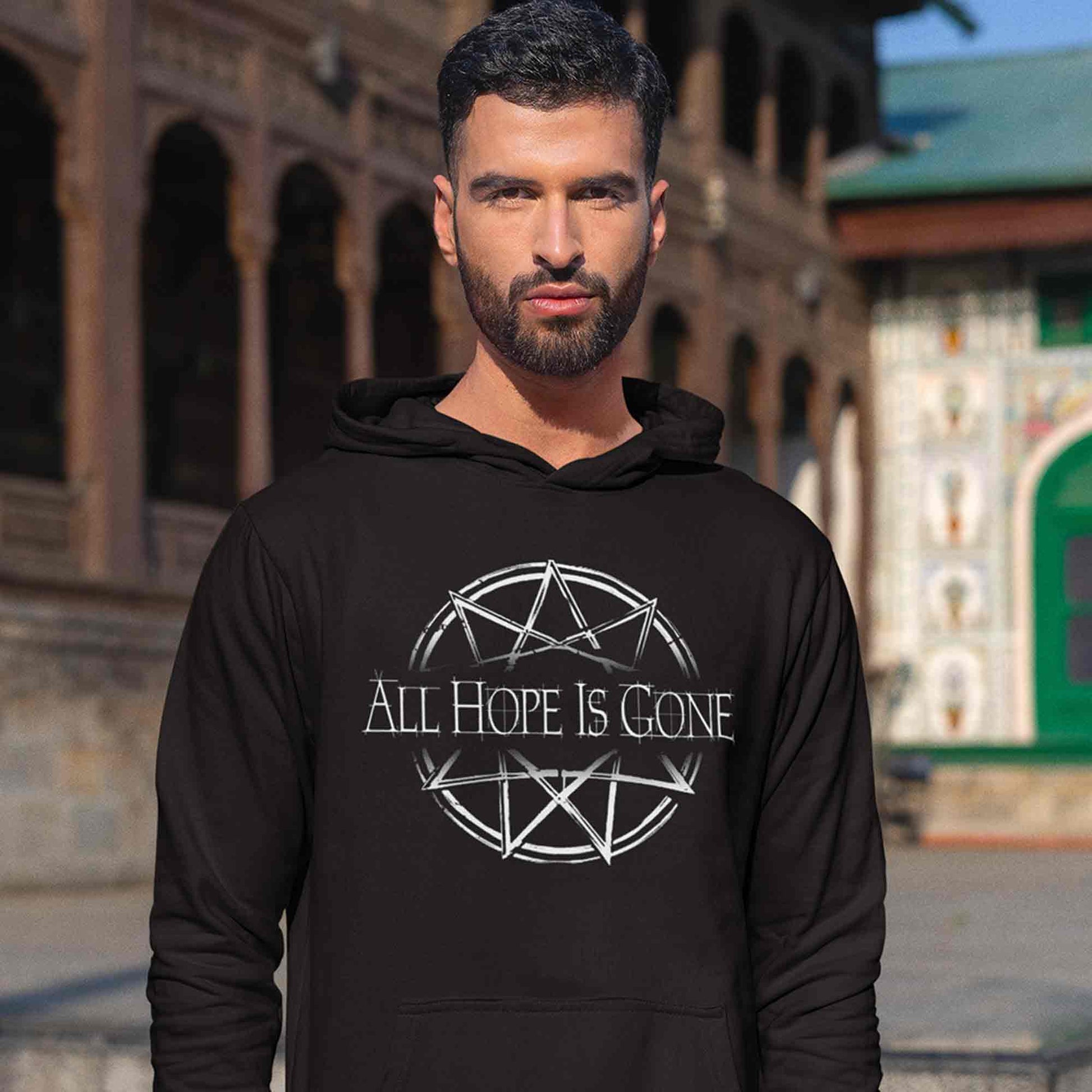 slipknot all hope is gone hoodie hooded sweatshirt winterwear music band buy online united states usa the banyan tee tbt men women girls boys unisex black