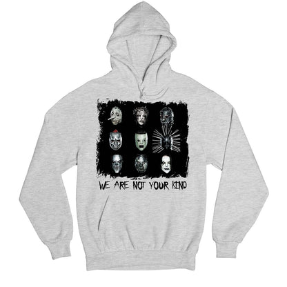 slipknot we are not your kind hoodie hooded sweatshirt winterwear music band buy online united states usa the banyan tee tbt men women girls boys unisex gray