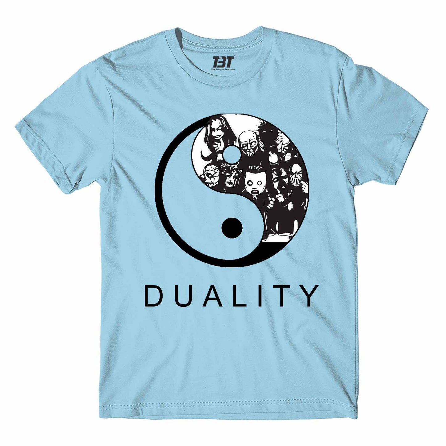 slipknot duality t-shirt music band buy online usa united states the banyan tee tbt men women girls boys unisex ocean  blue