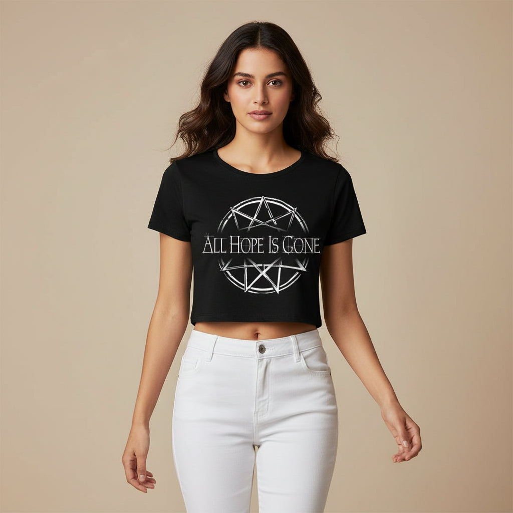 slipknot all hope is gone crop top music band buy online united states of america usa the banyan tee tbt men women girls boys unisex black