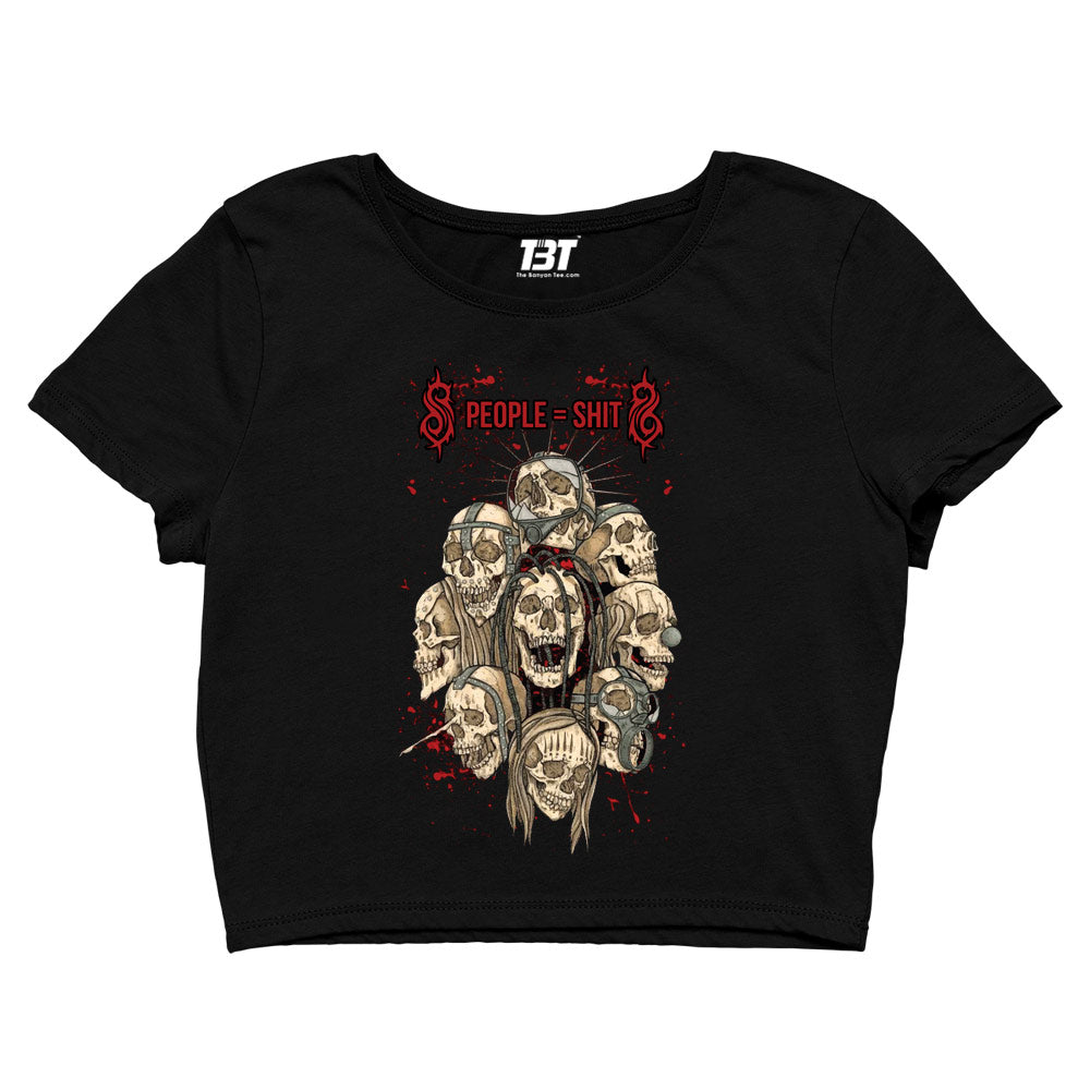 slipknot people equal to shit crop top music band buy online united states of america usa the banyan tee tbt men women girls boys unisex black