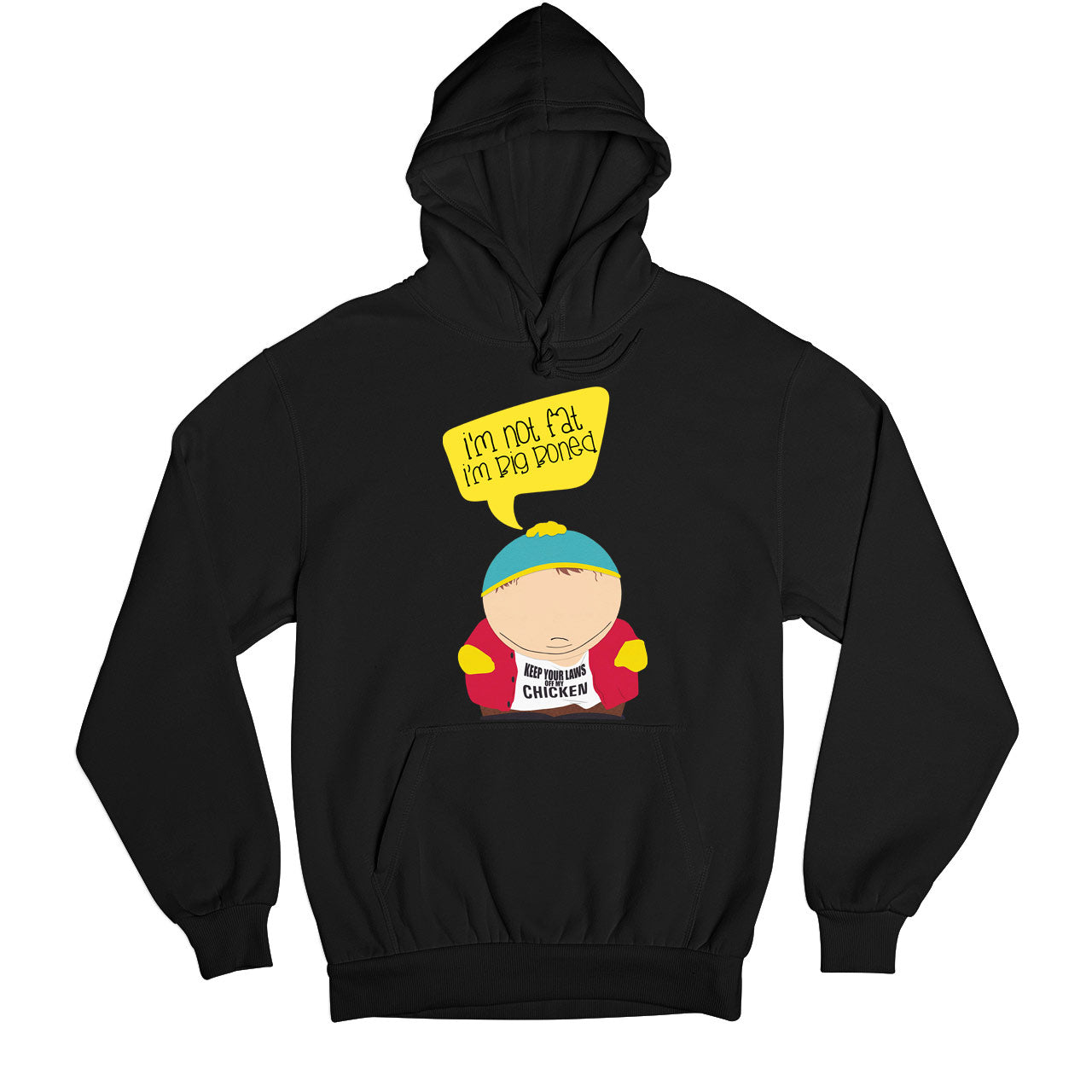 south park big boned hoodie hooded sweatshirt winterwear tv & movies buy online united states usa the banyan tee tbt men women girls boys unisex black south park kenny cartman stan kyle cartoon character illustration