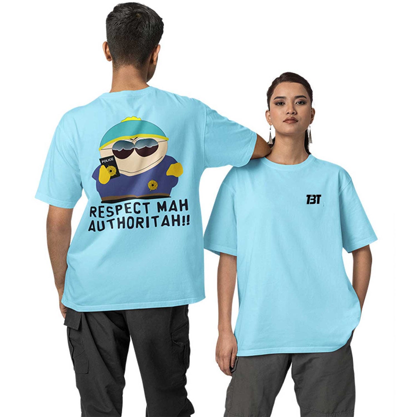 Oversized T shirt - Respect Mah Authoritah