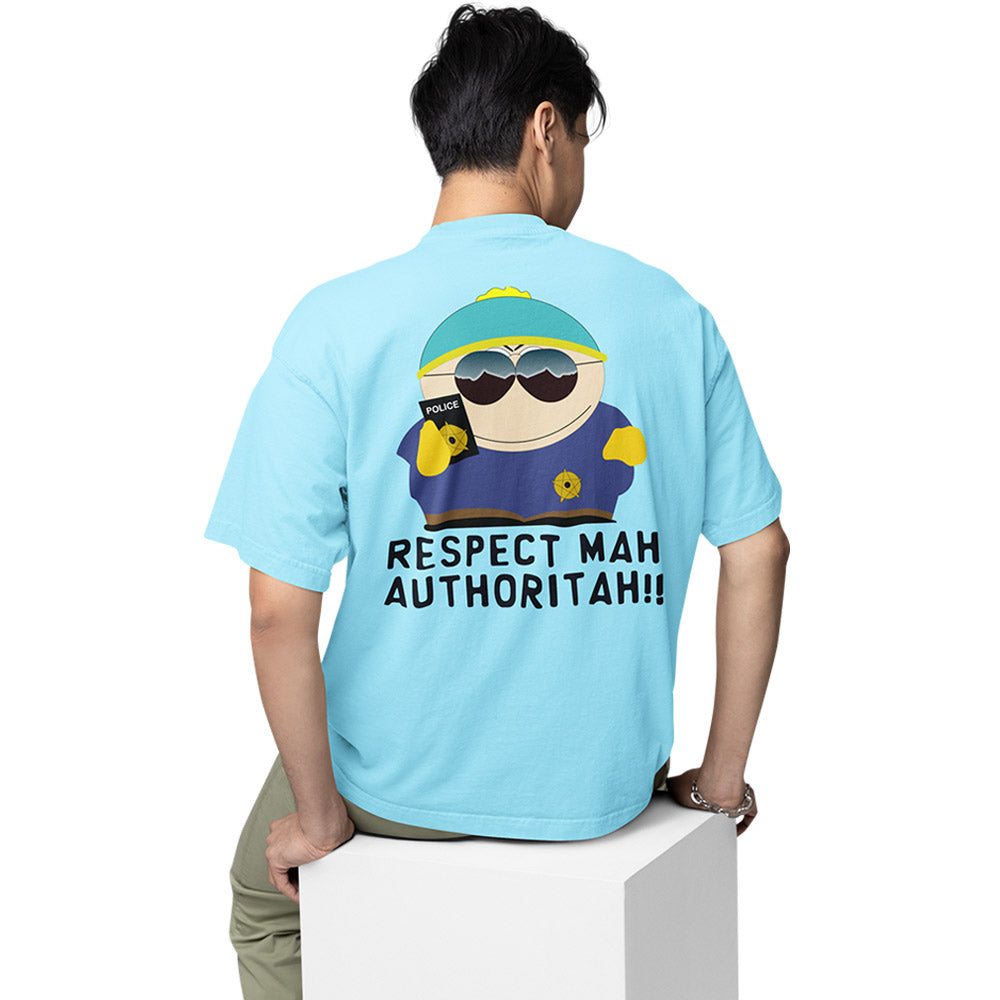 south park oversized t shirt - respect mah authoritah tv & movies t-shirt baby blue buy online india the banyan tee tbt men women girls boys unisex