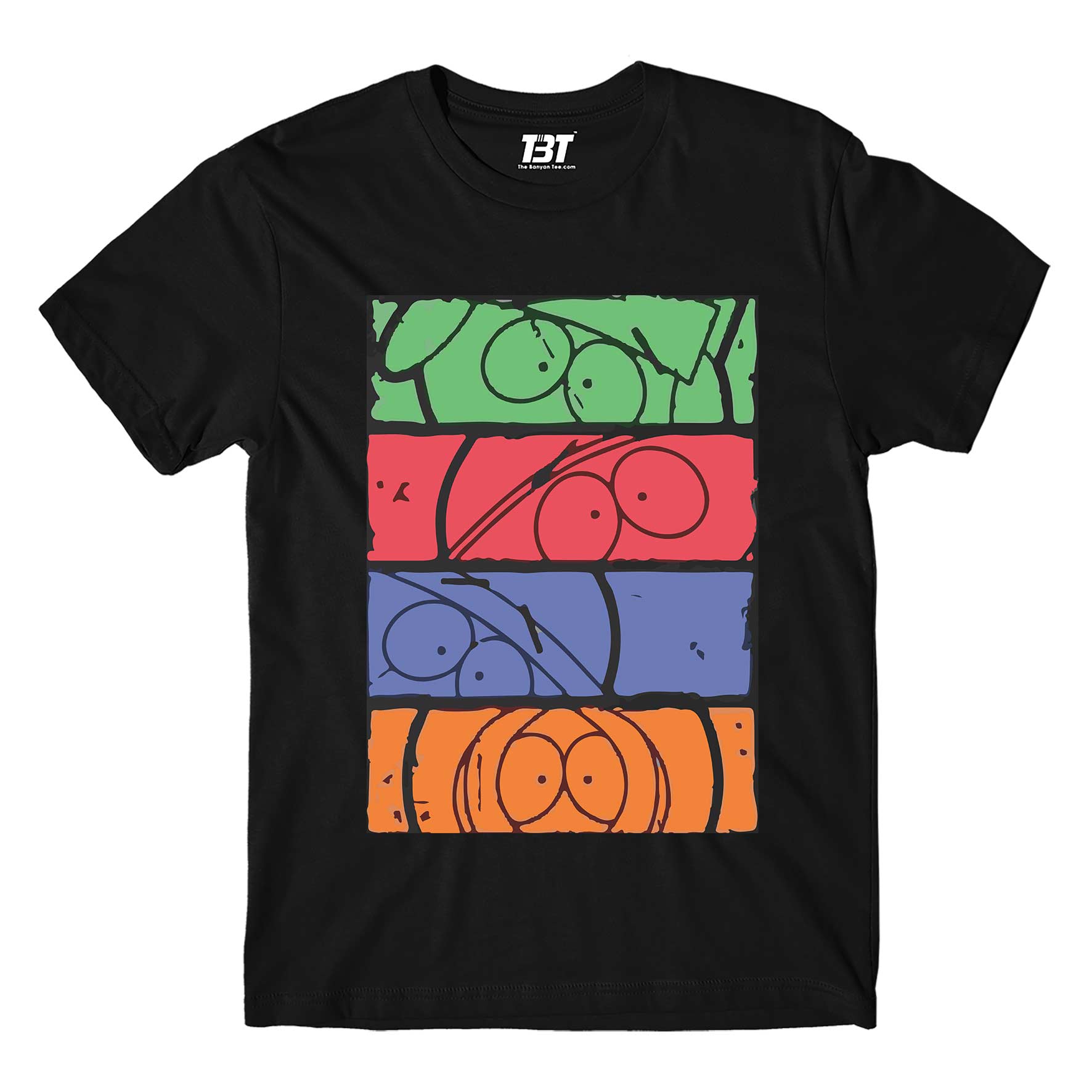 south park fan art t-shirt tv & movies buy online united states of america usa the banyan tee tbt men women girls boys unisex black south park kenny cartman stan kyle cartoon character illustration