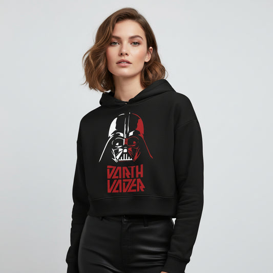 star wars darth vader crop hoodie hooded sweatshirt upper winterwear tv & movies buy online india the banyan tee tbt men women girls boys unisex black