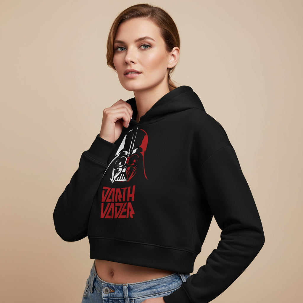 star wars darth vader crop hoodie hooded sweatshirt upper winterwear tv & movies buy online india the banyan tee tbt men women girls boys unisex black
