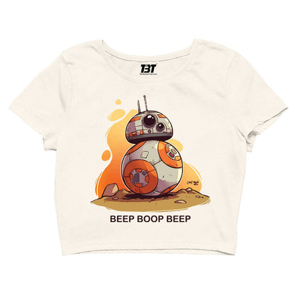 star wars bb-8 crop top tv & movies buy online united states of america usa the banyan tee tbt men women girls boys unisex beige