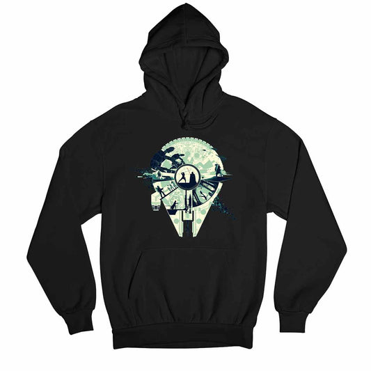 star wars luke vs. vader hoodie hooded sweatshirt winterwear tv & movies buy online united states usa the banyan tee tbt men women girls boys unisex black