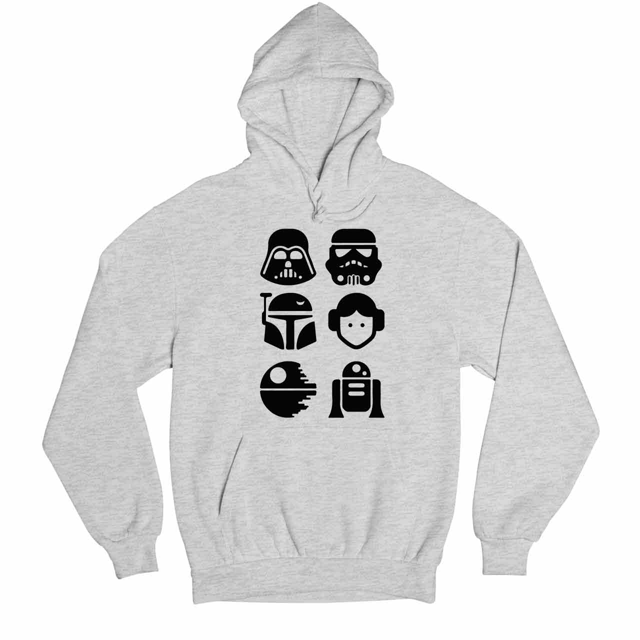 star wars star cast hoodie hooded sweatshirt winterwear tv & movies buy online united states usa the banyan tee tbt men women girls boys unisex gray