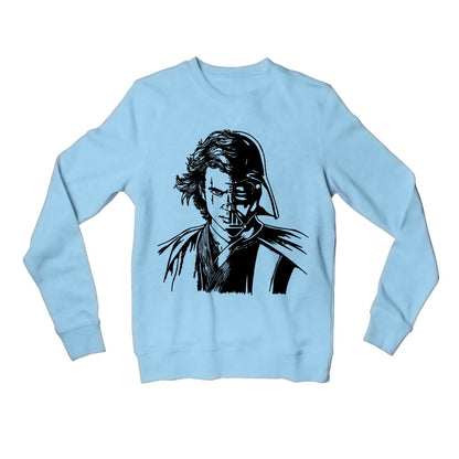 star wars anakin & darth vader sweatshirt upper winterwear tv & movies buy online united states usa the banyan tee tbt men women girls boys unisex gray