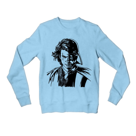 star wars anakin & darth vader sweatshirt upper winterwear tv & movies buy online united states usa the banyan tee tbt men women girls boys unisex gray