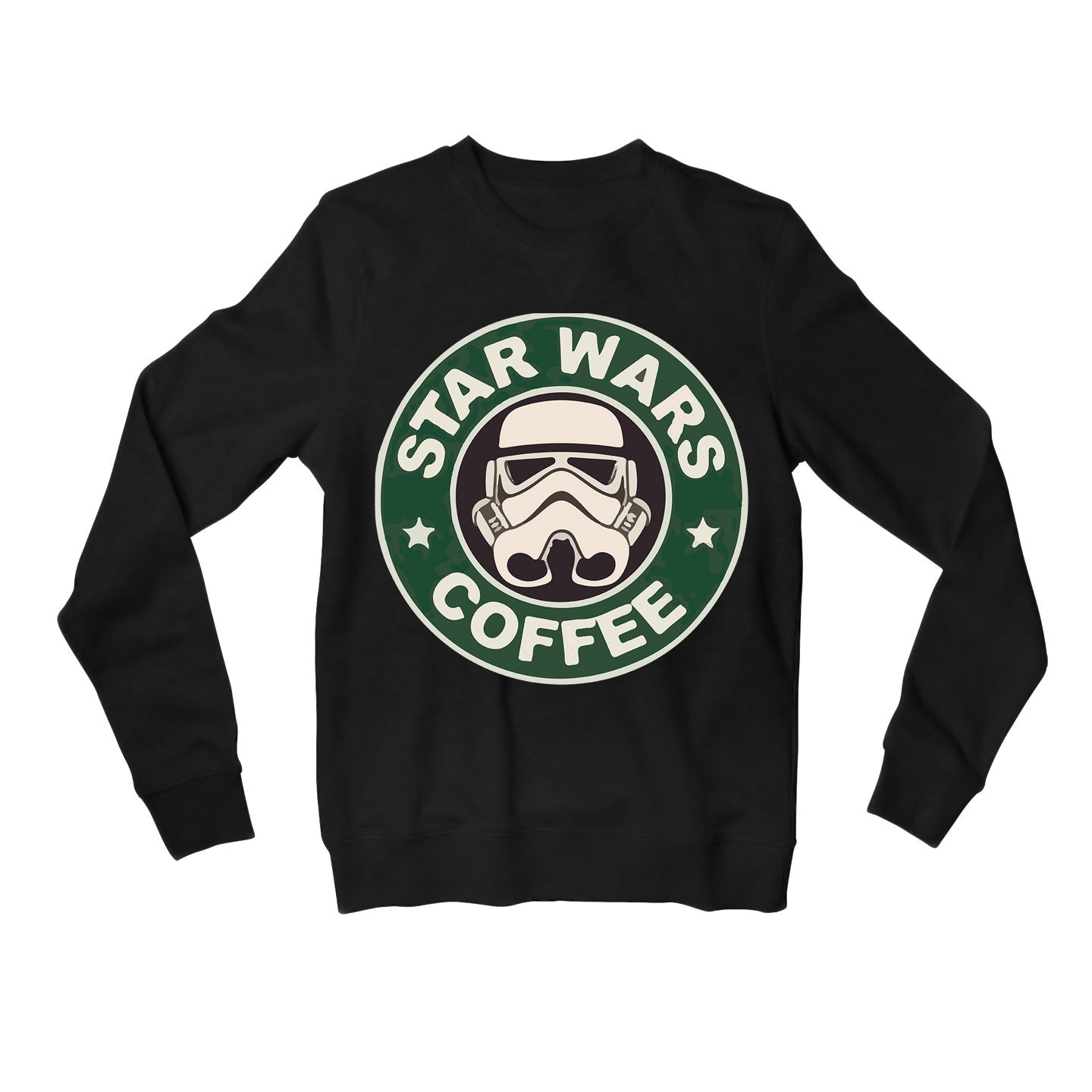 star wars star coffee sweatshirt upper winterwear tv & movies buy online united states usa the banyan tee tbt men women girls boys unisex black