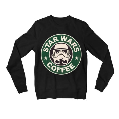 star wars star coffee sweatshirt upper winterwear tv & movies buy online united states usa the banyan tee tbt men women girls boys unisex black