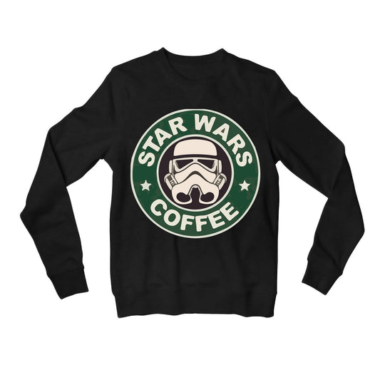 star wars star coffee sweatshirt upper winterwear tv & movies buy online united states usa the banyan tee tbt men women girls boys unisex black