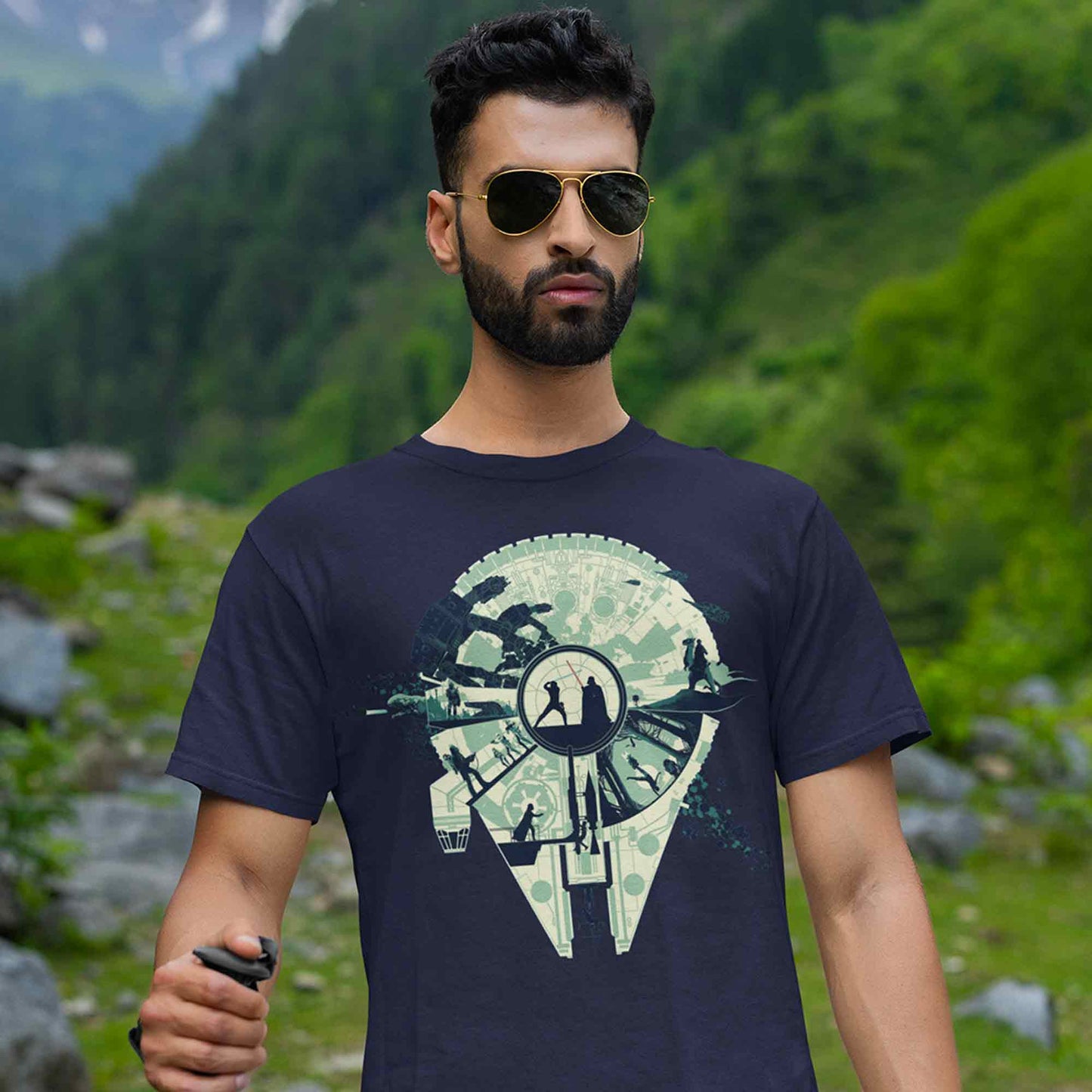 star wars luke vs. vader t-shirt tv & movies buy online united states of america usa the banyan tee tbt men women girls boys unisex navy