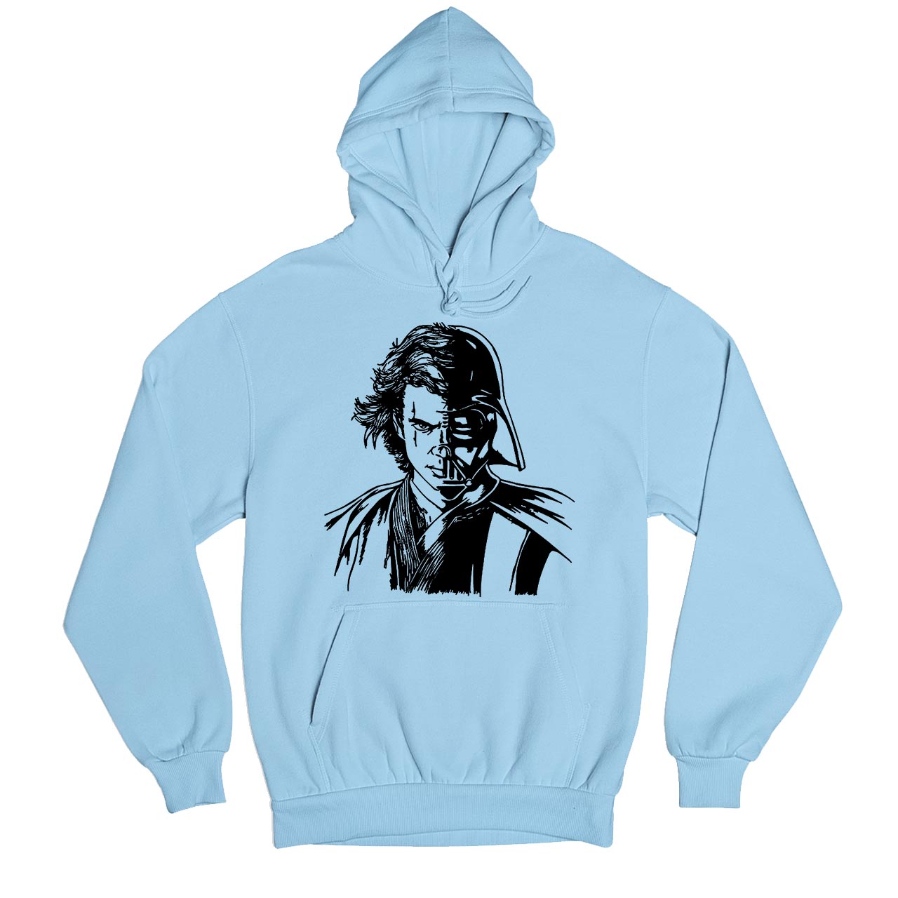 star wars anakin & darth vader hoodie hooded sweatshirt winterwear tv & movies buy online usa united states of america the banyan tee tbt men women girls boys unisex baby blue