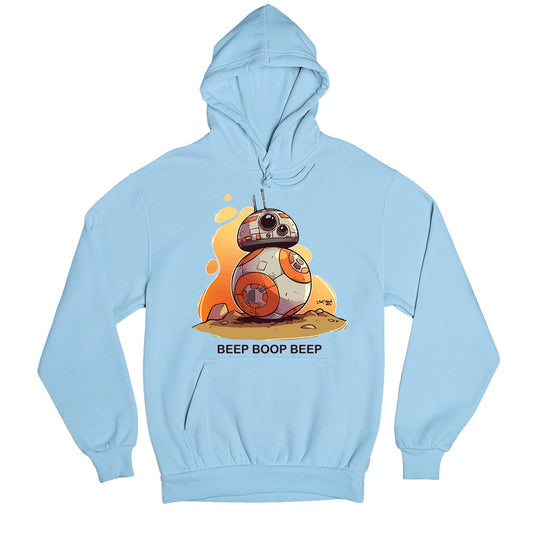 star wars bb-8 hoodie hooded sweatshirt winterwear tv & movies buy online united states usa the banyan tee tbt men women girls boys unisex baby blue