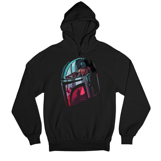 star wars mandalorian hoodie hooded sweatshirt winterwear tv & movies buy online united states usa the banyan tee tbt men women girls boys unisex black