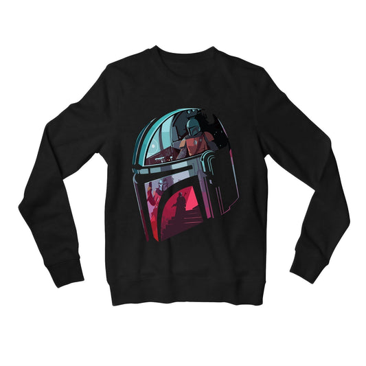 star wars mandalorian sweatshirt upper winterwear tv & movies buy online united states usa the banyan tee tbt men women girls boys unisex black
