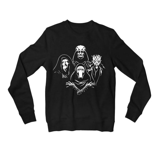 star wars darthemian rhapsody sweatshirt upper winterwear tv & movies buy online united states usa the banyan tee tbt men women girls boys unisex black darth vader
