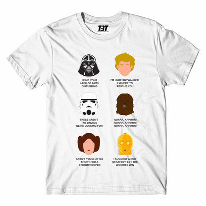 star wars who said what t-shirt tv & movies buy online united states of america usa the banyan tee tbt men women girls boys unisex white dialogues