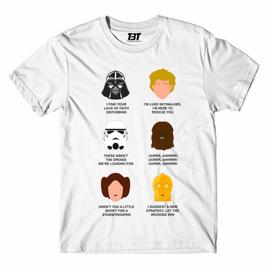 star wars who said what t-shirt tv & movies buy online united states of america usa the banyan tee tbt men women girls boys unisex white dialogues