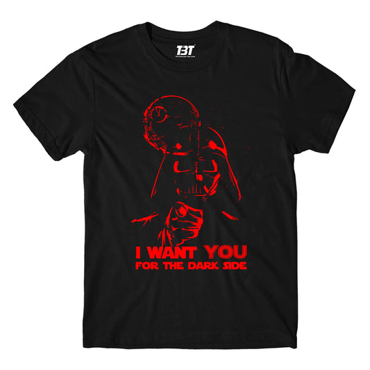 star wars i want you for the dark side t-shirt tv & movies buy online united states of america usa the banyan tee tbt men women girls boys unisex black darth vader