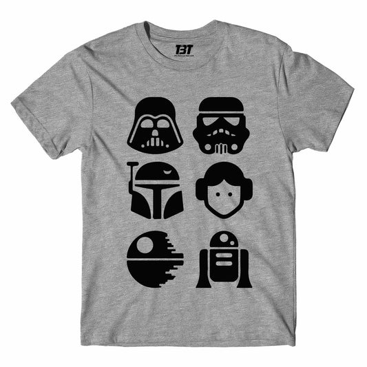 star wars star cast t-shirt tv & movies buy online united states of america usa the banyan tee tbt men women girls boys unisex gray