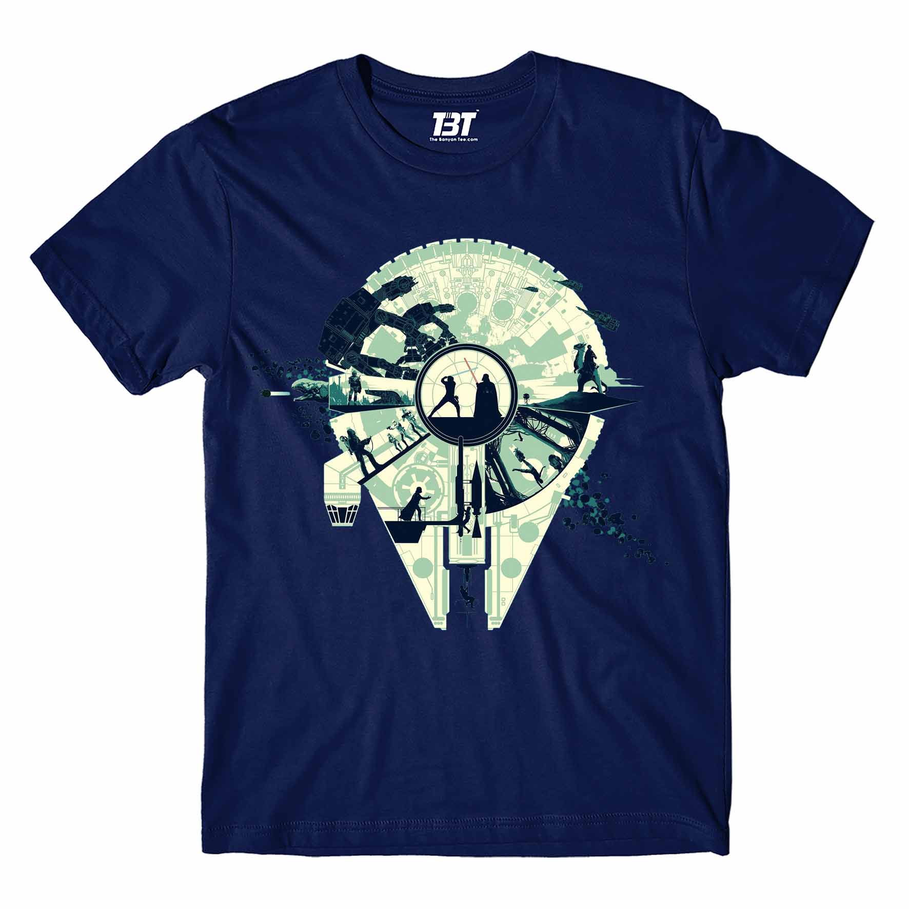 star wars luke vs. vader t-shirt tv & movies buy online united states of america usa the banyan tee tbt men women girls boys unisex navy