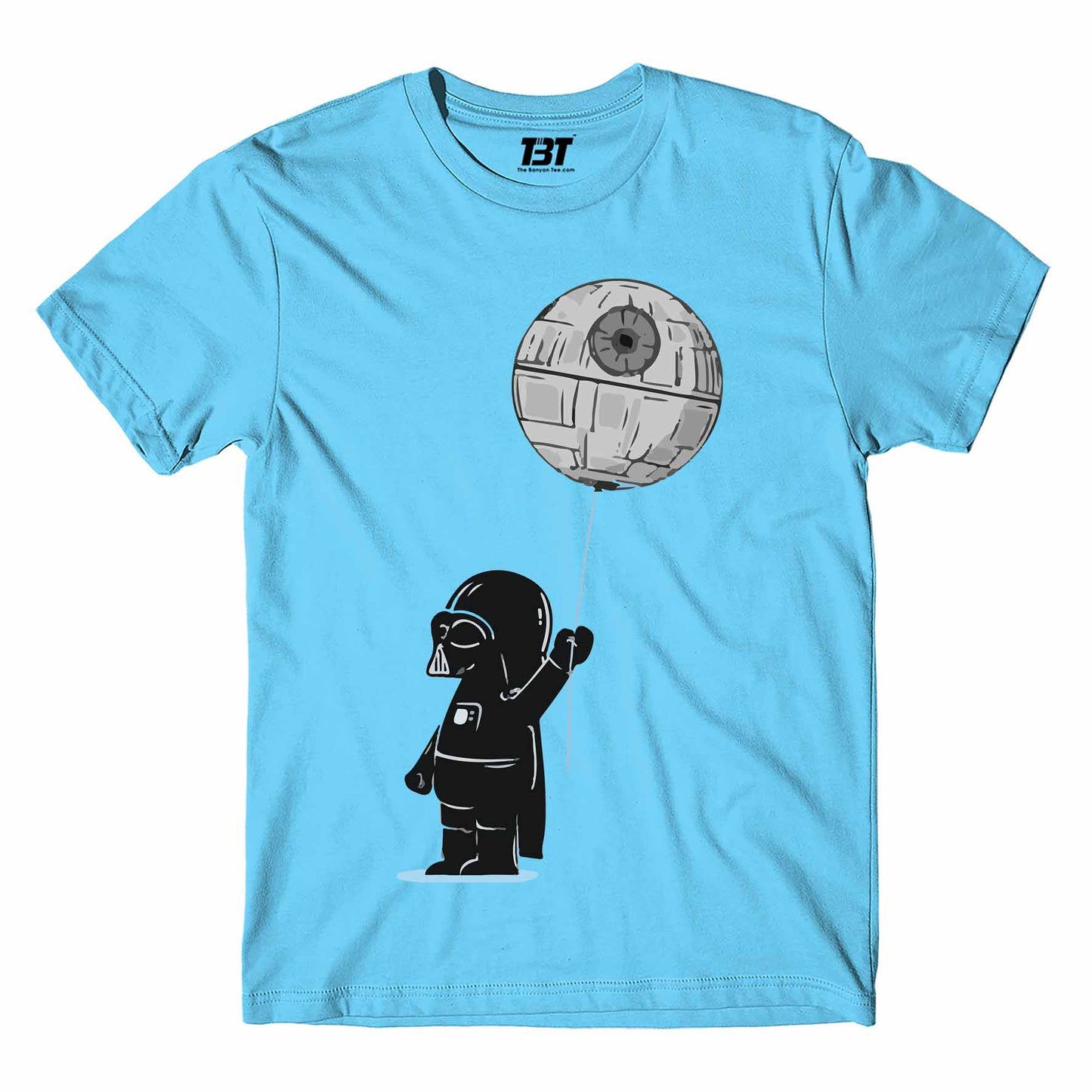 star wars darth's balloon t-shirt tv & movies buy online united states of america usa the banyan tee tbt men women girls boys unisex Sky Blue