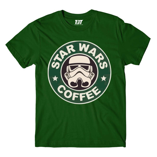 star wars star coffee t-shirt tv & movies buy online united states usa the banyan tee tbt men women girls boys unisex green