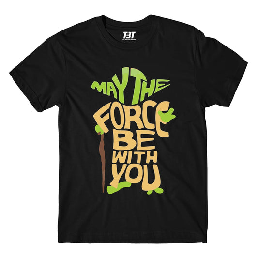 star wars may the force be with you t-shirt tv & movies buy online united states usa the banyan tee tbt men women girls boys unisex black yoda