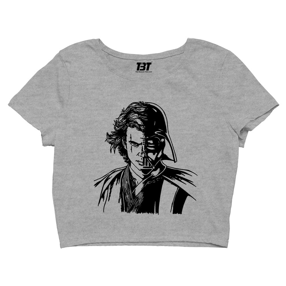 star wars anakin & darth vader crop top tv & movies buy online united states of america usa the banyan tee tbt men women girls boys unisex gray