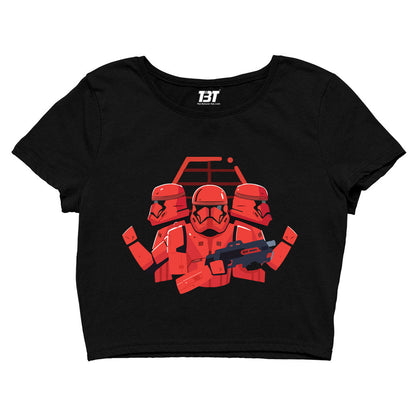 star wars stormtroopers crop top tv & movies buy online united states of america usa the banyan tee tbt men women girls boys unisex black