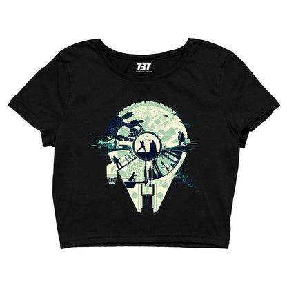 star wars luke vs. vader crop top tv & movies buy online united states of america usa the banyan tee tbt men women girls boys unisex navy