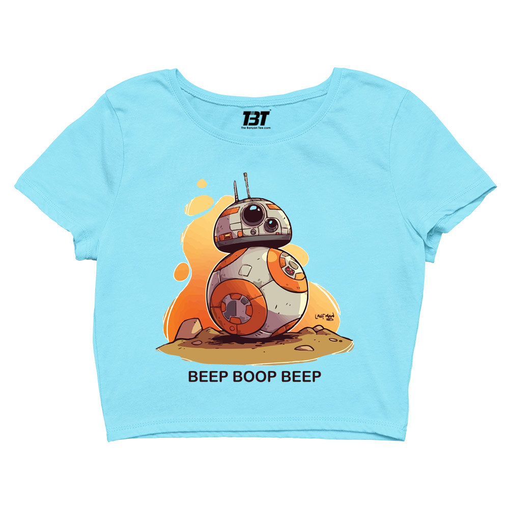 star wars bb-8 crop top tv & movies buy online united states of america usa the banyan tee tbt men women girls boys unisex beige