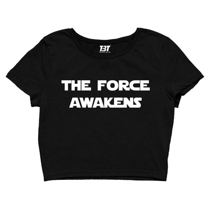 star wars the force awakens crop top tv & movies buy online united states of america usa the banyan tee tbt men women girls boys unisex charcoal melange