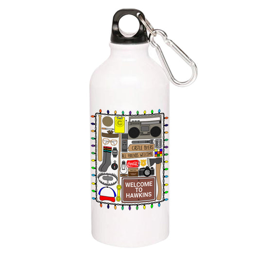 stranger things doodle sipper steel water bottle flask gym shaker tv & movies buy online india the banyan tee tbt men women girls boys unisex  stranger things eleven demogorgon shadow monster dustin quote vector art clothing accessories merchandise