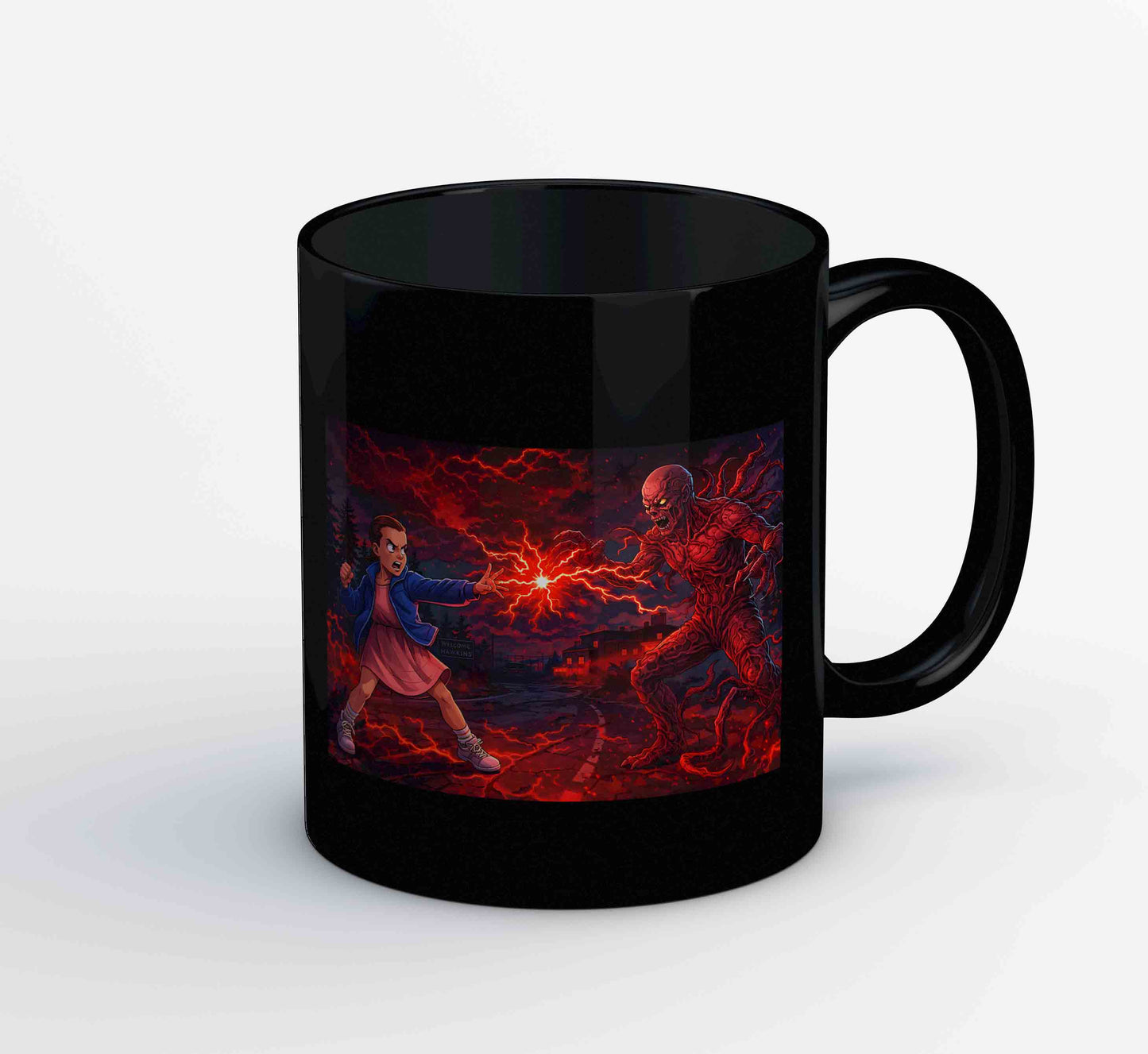 stranger things 11 vs 1 mug coffee ceramic tv & movies buy online usa united states of america the banyan tee tbt men women girls boys unisex stranger things eleven demogorgon shadow monster dustin quote vector art clothing accessories merchandise