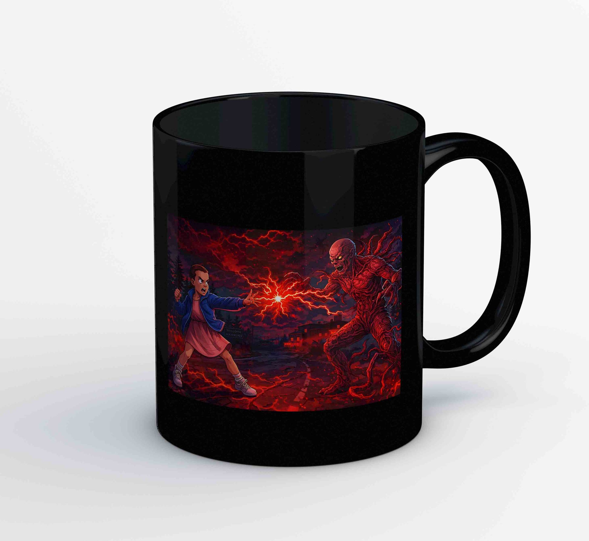 stranger things 11 vs 1 mug coffee ceramic tv & movies buy online usa united states of america the banyan tee tbt men women girls boys unisex stranger things eleven demogorgon shadow monster dustin quote vector art clothing accessories merchandise