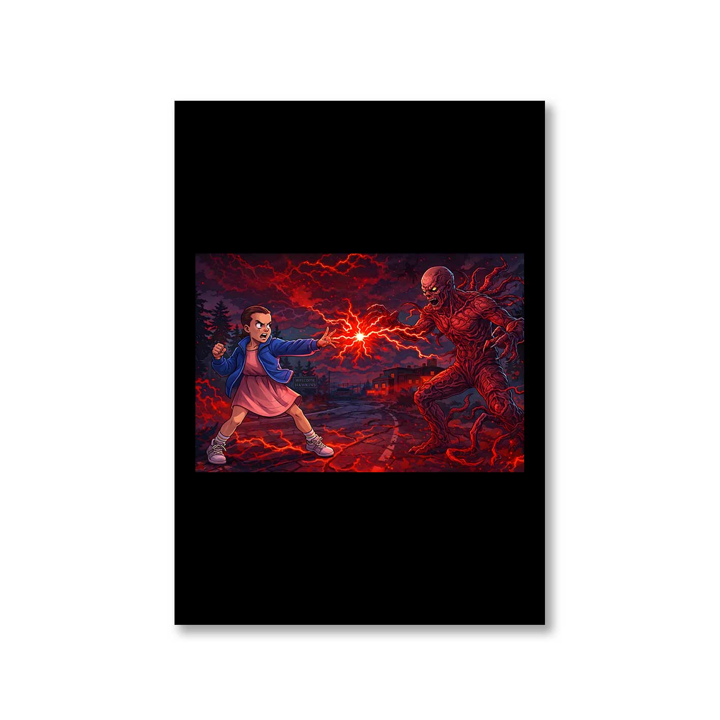 stranger things poster 11 vs 1